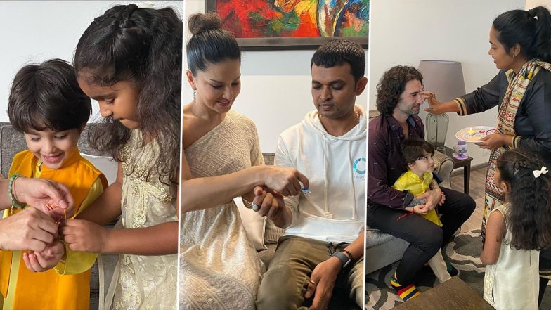 Sunny Leone’s Rakhi Celebration With Family Was All About Rituals and a Lots of Happy Pictures