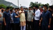 India News | River Submerges Sahastradhara-Maldevta Link Road Due to Heavy Rain, Uttrakhand CM Inspects Site