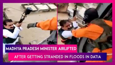 Narottam Mishra, Madhya Pradesh Minister, Airlifted After Getting Stranded In Floods In Datia