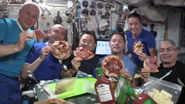 Pizza Party In Space! Astronauts Enjoy Floating Pizza Leaving Netizens Amazed (Watch Video)