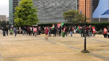 World News | Afghan Crisis: Protest in Belgium Against Taliban, Pakistan
