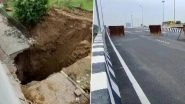 Gurugram: Portion of IFFCO Chowk Flyover Collapses Due to Sewer Line Damage, Traffic Diverted