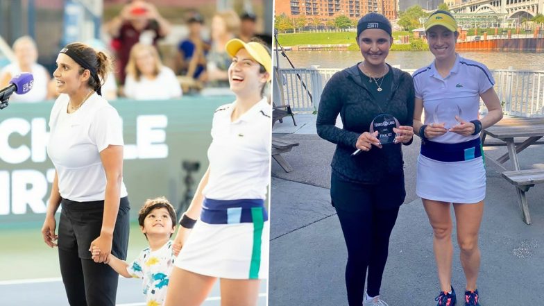 Sania Mirza Shares Pictures From Cleveland Championship, Son Izhaan Mirza Malik Accompanies the Indian Tennis Star