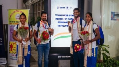 Sports News | Deep Grace Ekka, Amit Rohidas, Birendra Lakra Arrive in Odisha to Rousing Welcome