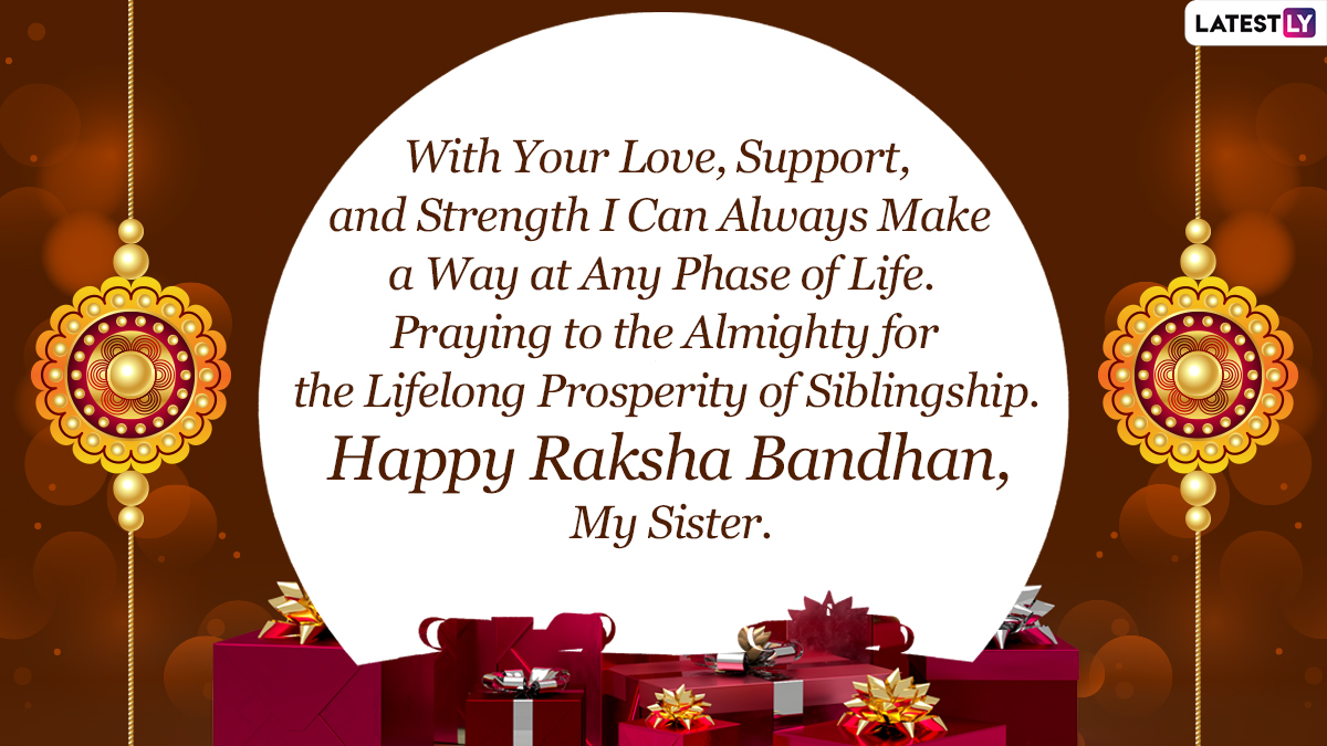 Raksha Bandhan 2021 Messages for Sister: WhatsApp Status, HD ...