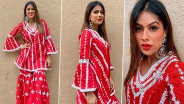 Nia Sharma Exudes ‘Rakhi Vibes’ In a Gorgeous Red Sharara, Shares Stunning Pics From Raksha Bandhan Celebration