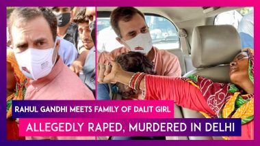 Rahul Gandhi, Arvind Kejriwal Visit Parents Of 9-Year-Old Dalit Girl Allegedly Raped, Murdered By Priest In Delhi