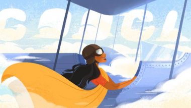 Sarla Thukral 107th Birth Anniversary Google Doodle: Search Giant Honours The First Woman Pilot Of India With High-Flying Doodle