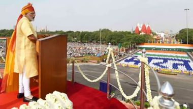 Independence Day 2021 Speech by PM Narendra Modi Live Streaming: Watch Live Video of Tricolour Flag Hoisting And Celebration at Red Fort to Mark India's 75th I-Day