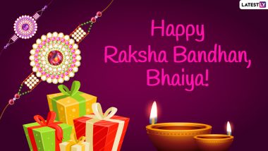 Raksha Bandhan 2021 Wishes for Brother: WhatsApp Messages, HD Images, Facebook Quotes and SMS to Send on Rakhi Purnima