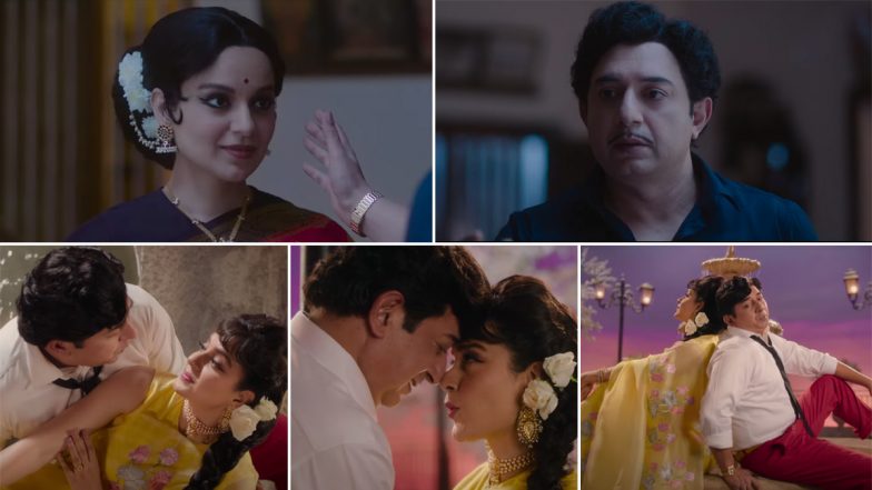 Thalaivi Song Teri Aankhon Mein: Kangana Ranaut and Arvind Swamy Relive Jayalalithaa and MGR’s Ageless Chemistry (Watch Video)