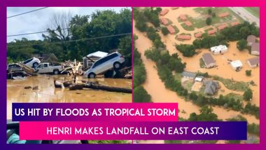 US Hit By Floods As Tropical Storm Henri Makes Landfall On East Coast