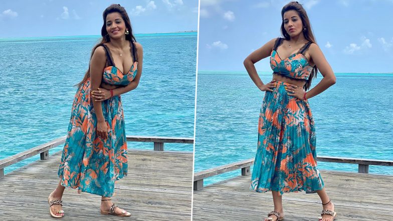 Bhojpuri Actress Monalisa Looks ‘Wild And Free’ In a Chic Printed Crop Top With Skirt, Shares Stunning Pics From Her Maldives Vacay