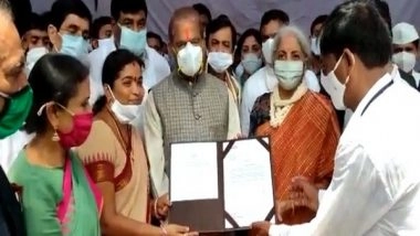India News | Nirmala Sitharaman Participates in National Handloom Day Celebration at Ponduru in Andhra