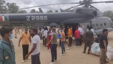 India News | IAF Deploys Three Helicopters for Flood Relief Operations in UP's Jalaun