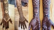 Hariyali Teej 2021 Mehendi Designs: Intricate Arabic, Indian, Rajasthani, Floral & Bracelet-Style Mehndi Patterns for Front and Back Hand To Apply During Sawan Month
