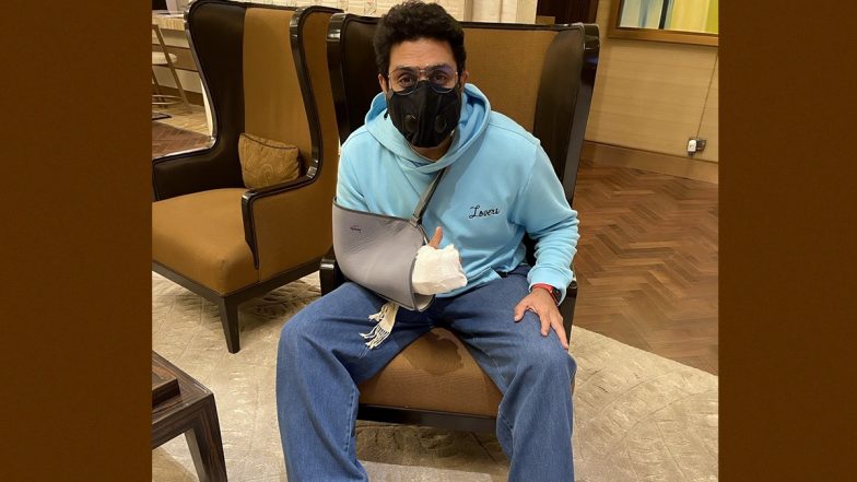 Abhishek Bachchan Shares Picture With an Arm Sling, Confirms Undergoing Surgery After a ‘Freak’ Accident