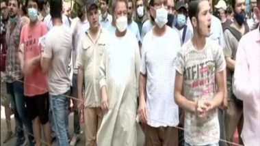 World News | Afghan Nationals Continue Protest Outside UNHRC Office in Delhi, Demand Refugee Cards