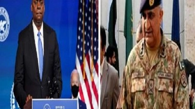 World News | US Defense Secy, Pak Army Chief Discuss Situation in Afghanistan