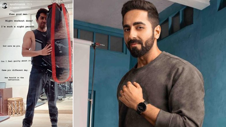 Ayushmann Khurrana Feels Guilty About Being a ‘Night Person’, Shares Night Workout Picture!
