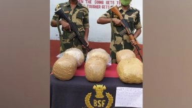 India News | BSF Thwarts Smuggling Bid Along India-Bangladesh Border, Seizes 25 Kg Cannabis