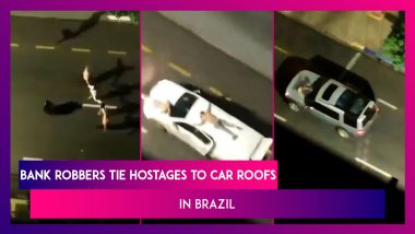 Brazil: Bank Robbers Tie Hostages To Car Roofs To Escape With Massive Loot