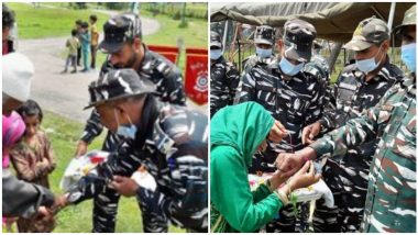 Raksha Bandhan 2021: Local Girls And Women Tie Rakhis to CRPF Personnel in Srinagar (View Pics)