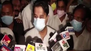 India News | Jyotiraditya Scindia, Tulsiram Silawat Flag off Relief Material for Flood Victims in Gwalior, Chambal