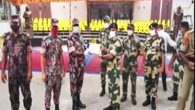 India News | BSF South Bengal Frontier Exchanges Sweets with Border Guard Bangladesh on Eve of Independence Day