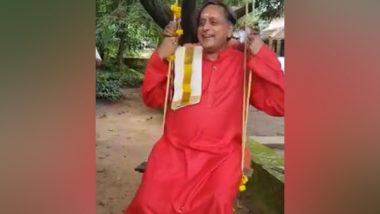 Onam 2021: Shashi Tharoor Celebrates Onam in Traditional Style at His Ancestral Home in Kerala's Pallakad (Watch Video)