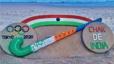 Chak De India Sand Art is Lit! India Men’s Hockey Team Beat Germany 5-4 to Bag Bronze Medal at Tokyo Olympics 2021 (Watch Video)