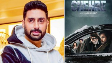 Chehre: Abhishek Bachchan Sends Best Wishes to Father Amitabh Bachchan for His Film With a Special Post