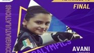 Sports News | Tokyo Paralympics: India's Avani Qualifies for 10m Air Rifle Standing SH1 Final