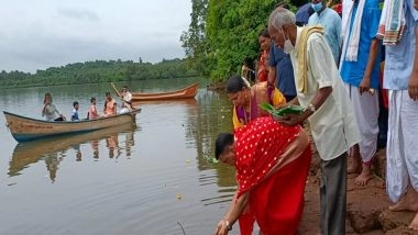 India News | Pramod Sawant Celebrates Gokulashtami at Narve Tirth Sthan in Goa