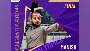 Sports News | Tokyo Paralympics: Manish, Singhraj Storm into Medal Round of 10m Air Pistol SH1