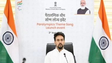 Sports News | Sports Minister Anurag Thakur Launches Paralympic Theme Song