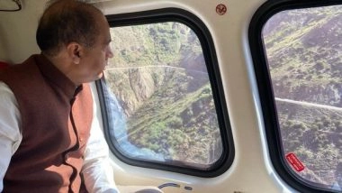 India News | Himachal CM Conducts Aeriel Survey to Flood Affected Region