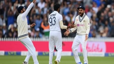 Sports News | Eng Vs Ind: All-round Bumrah and Siraj Steal Show at Lord's as Visitors Take 1-0 Lead