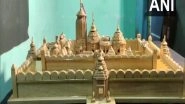 India News | Odisha Youth Makes Miniature Wooden Replica of Puri's Jagannath Temple
