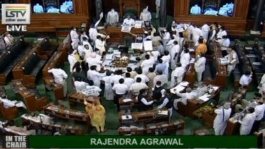 India News | Monsoon Session: LS Adjourned Till 2 Pm Amid Opposition Uproar