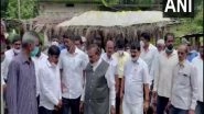 India News | Karnataka Rural Development Minister KS Eshwarappa Visits Flood Affected Areas in Shimoga District
