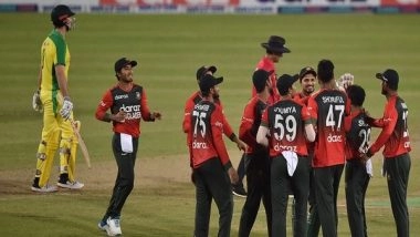 Sports News | Spirited Bowling Sees B'desh Defeat Aus in 3rd T20I, Take Unassailable Lead in Series