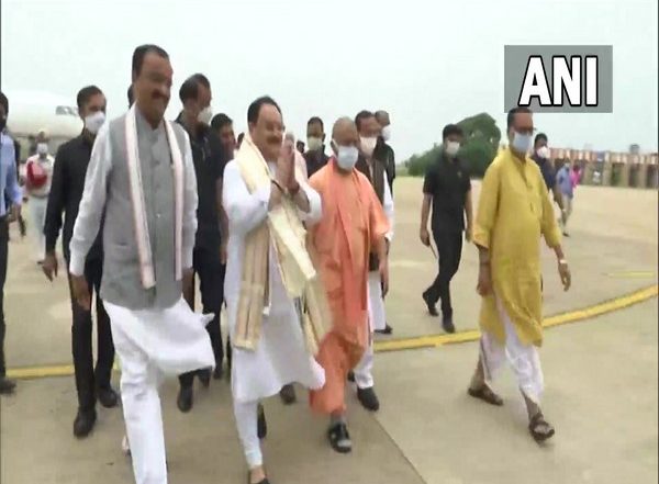 India News | BJP Chief JP Nadda Arrives in Lucknow to Address Meeting of District Council Presidents, Block Chiefs