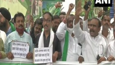 India News | Patna: RJD Holds Protest Outside Party Office Demanding Implementation of Caste-based Census