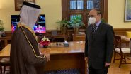 World News | Foreign Secretary Shringla Meets Qatar's Special Envoy, Discusses Doha Peace Process on Afghanistan