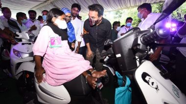 Telangana Minister KT Rama Rao Hands Over 250 Custom-Made Vehicles to Differently-Abled Beneficiaries Under His ‘Gift a Smile’ Initiative