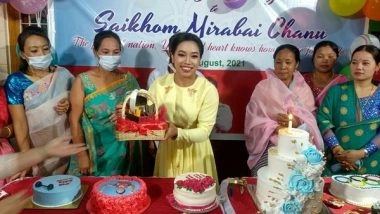 Sports News | Olympic Medallist Mirabai Chanu Celebrates 'special' Birthday with Family