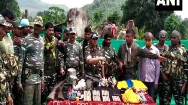 India News | Odisha: CRPF Busts Maoist Hideout in Kalahandi