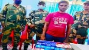 India News | BSF Apprehends Drug Trafficker with 3,700 Yaba Tablets from India-Bangladesh Border