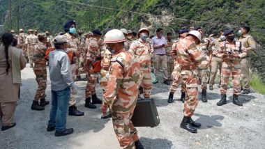 Kinnaur Landslide: ITBP Personnel Reach Landslide Site on Reckong Peo-Shimla Highway Near Nugulsari, Say ‘4 Vehicles Reported Trapped in Rubble, Casualties Feared’